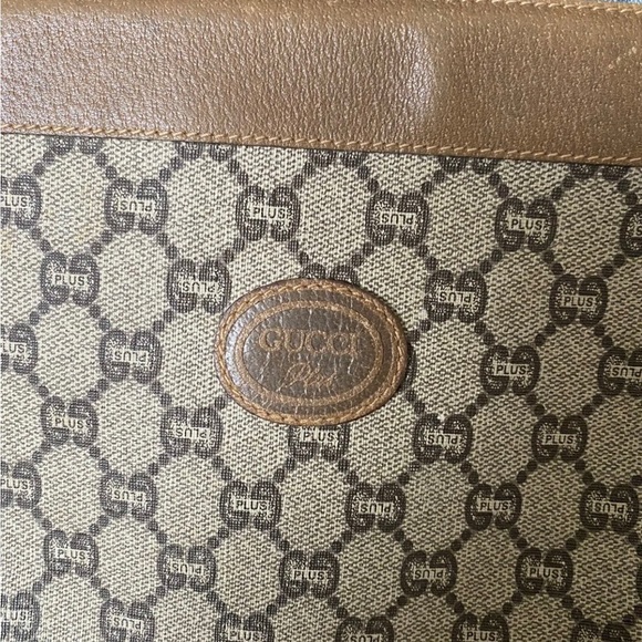 Rare Vintage GUCCI GG Monogram Plus WRISTLET Clutch Bag Purse Handbag Designer - Picture 3 of 9